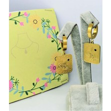 Eke Butik Çelik Tuğra Küpe