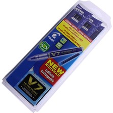 Pilot V7 Hı-Tecpoınt (M) 0,7mm Kartuşlu Kit Mavi Set