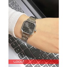 LOOQ Retro Kordon Minimal Kadın Kol Saati