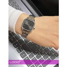 LOOQ Retro Kordon Minimal Kadın Kol Saati