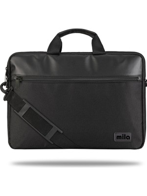 Mila ML-T400 Empoli Serisi 15.6"  Su Geçirmez Kumaş ,laptop ,notebook Taşıma Çantası -Siyah