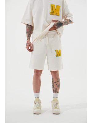 Machinist Relaxed Machınıst Şort Optik Beyaz