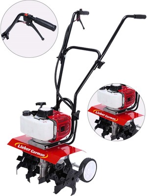 Lieber German 7900-XT Benzinli Mini Çapalama Makinesi 7,9 Hp 75 cc Magnezyum Karter Çift Egzozlu Çapalama Makinesi