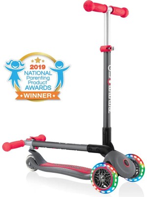 Globber Primo Katlanabilir Işıklı 3 Tekerlekli Scooter - Kırmızı
