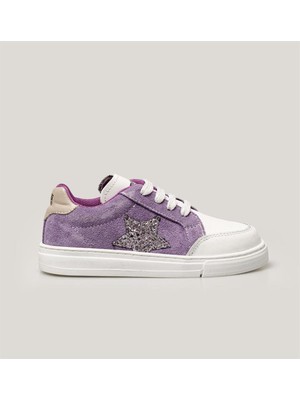 Merli&Rose Star Çocuk Sneaker | Lila-Gri-Silver