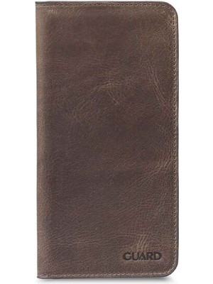 Guard Antik Kahverengi Telefon Girişli El Portföyü