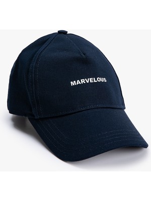 Koton Kep Şapka Slogan İşlemeli Pamuklu