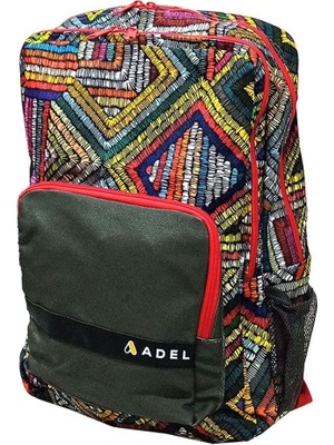 Adel Game Sırt Çantası - Gri - Renkli Kare