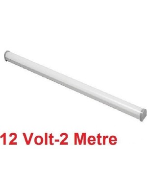 XQL Samsung 12V Alüminyum LED Profil Çubuk LED Bar Beyaz Renk 6500 Kelvın ( 2 Metre boy )