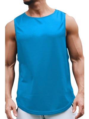 Bluu Bs Tank Top Kolsuz Sporcu Tshirt