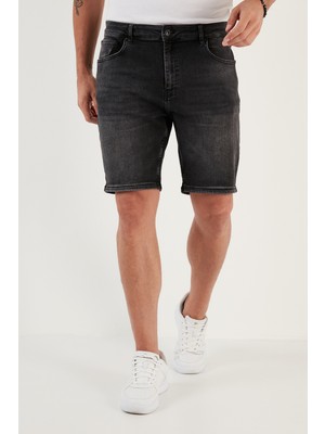 Buratti Pamuklu Normal Bel Regular Fit Kot Short Erkek SHORT 4501M12IBIZA