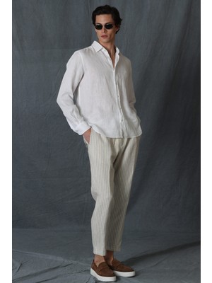 Lufian Marıo Smart Erkek Chino Pantolon Tailored Fit Lacivert