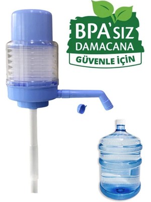 Pratik Mağazam  Şeffaf Vakumlu Turbo Manuel Damacana Su Pompası