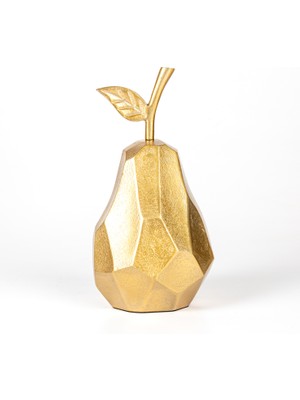 Herdekora Dekoratif Metal Armut Gold 12X22X11 Cm.