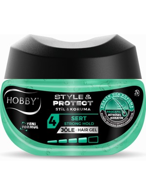 Hobby Sert Jöle Saç Bakımı İçin Procapil ve Bitkisel Keratin 250 ml Güçlü Tutuş