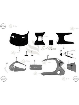 Mondial E-Mon Blink Ön Panel Dekoratif Kapak Orj