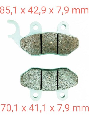 Scooter Ön Fren Disk Balatası FA264 Sym Fiddle 125