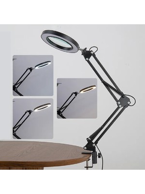 Wlue Flexible Metal 72 LED Masa Lambası 360 Dönebilen Esnek Ofis Mimar Çalışma Işığı