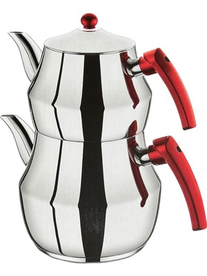 Can Çelik Yakamaz Mini Boy Çaydanlık Takımı ( 4 Parça )