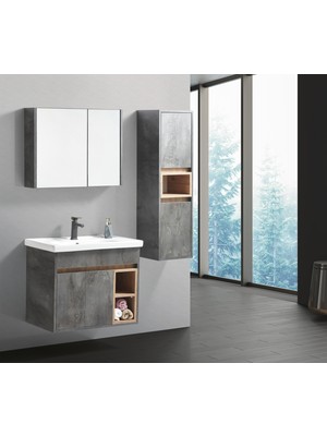 Saydam Banyo Venüs 60 cm Banyo Dolabı Takımı Alt Üst