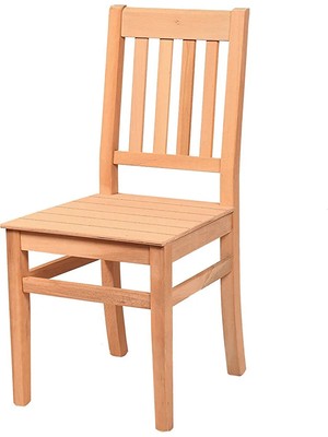 White Furniture Çıtalı Tahtalı Sandalye CDL052