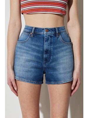 Wrangler Festival Regular Fit Normal Kesim %100 Pamuk Yüksek Bel Jean Kot Şort