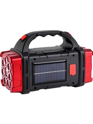 Gizzodo Powermaster HB-1678 Solarlı USB Çıkışlı Şarj Edilebilir 38 Watt Kamp Feneri