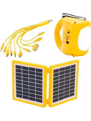 Gizzodo Powermaster Solar Panel Işıldak (Radyolu Çift Panelli)