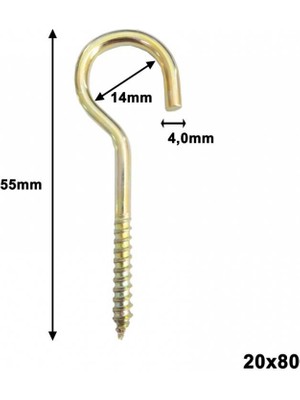 Piton 20X80 Açık (Adet)