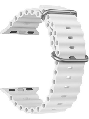 Fitcase Apple Watch 42/44/45/49 mm Uyumlu Ocean Silikon Kordon