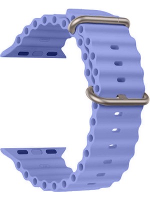 Fitcase Apple Watch 42/44/45/49 mm Uyumlu Ocean Silikon Kordon