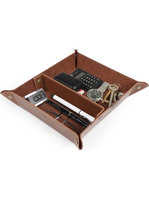 Londo Ot202 Deri Masaüstü Organizer Düzenleyici Pratik Saklama Kutusu