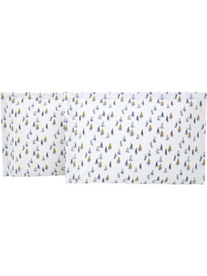 Yataş Bedding Mix&match Elias Volanlı Ranforce Yastık Kılıfı 2'li - Lacivert