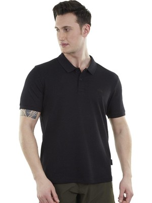Alpinist Edge Erkek Polo T-Shirt Siyah Siyah - Xl