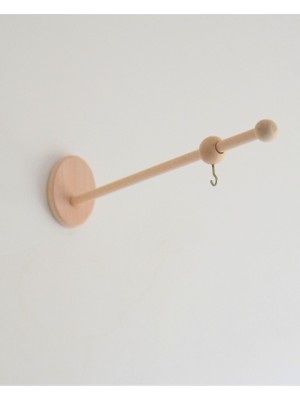 Yubamar Doğal Ahşap Bebek Dönence Montessori Oyuncak Duvar Askısı Aparatı