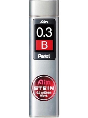 Pentel Ain Stein  0.3 mm B Kalem Ucu15'li psc
