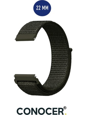 Furenfa Samsung Gear S3 Frontier-Classic/ Samsung Galaxy Watch 3 (45MM)- Watch 1 (46MM) Hasır Dokuma Kordon