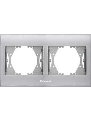 Panasonic Thea Blu Chrome Matt+Beyaz İkili Çerçeve - WBTF08025CM-TR