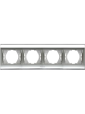 Panasonic Thea Blu Chrome+Beyaz Dörtlü Çerçeve - WBTF08045CH-TR