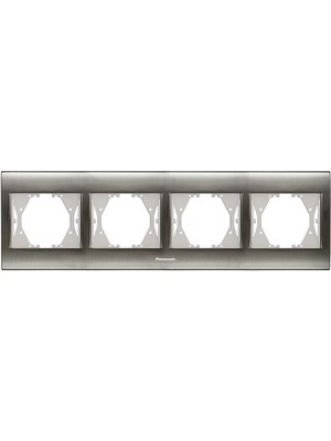 Panasonic Thea Blu Inox+Beyaz Dörtlü Çerçeve - WBTF08045IN-TR