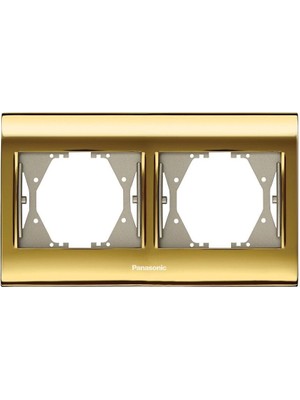 Panasonic Thea Blu Gold+Dore İkili Çerçeve - WBTF08025GL-TR