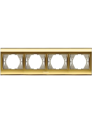 Panasonic Thea Blu Gold+Dore Dörtlü Çerçeve - WBTF08045GL-TR