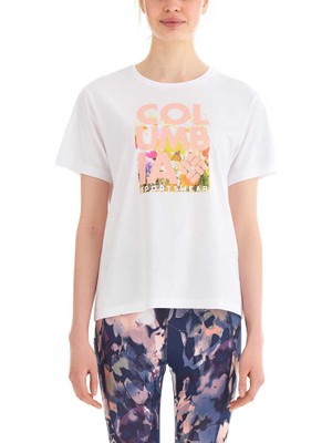 Csc Floral Blur Kadın Kısa Kollu T-Shirt