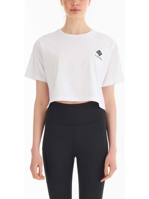 Csc Framed Halftone Logo Kadın Kısa Kollu T-Shirt