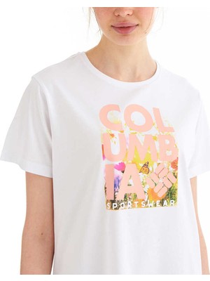 Csc Floral Blur Kadın Kısa Kollu T-Shirt