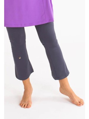 Mayovera Antrasit Lycra Tek Alt Pantalon