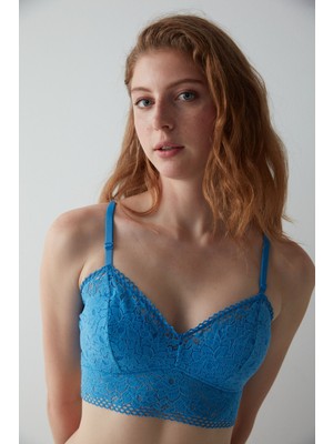 Penti Tina Dantelli Mavi Bralet