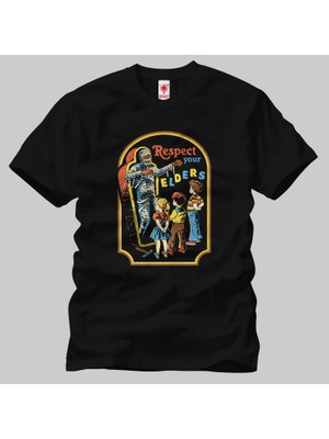 Built By Crazy Respect Your Elders Unisex Tişört