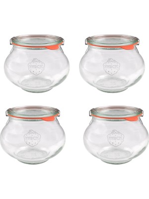 Weck 1062 ml Deco Kavanoz Seti (4 Adet)
