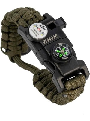 Paracord Hayatta Kalma Bilekliği Acil Durum Için Taktiksel 20 Minimum Kritik Işlev